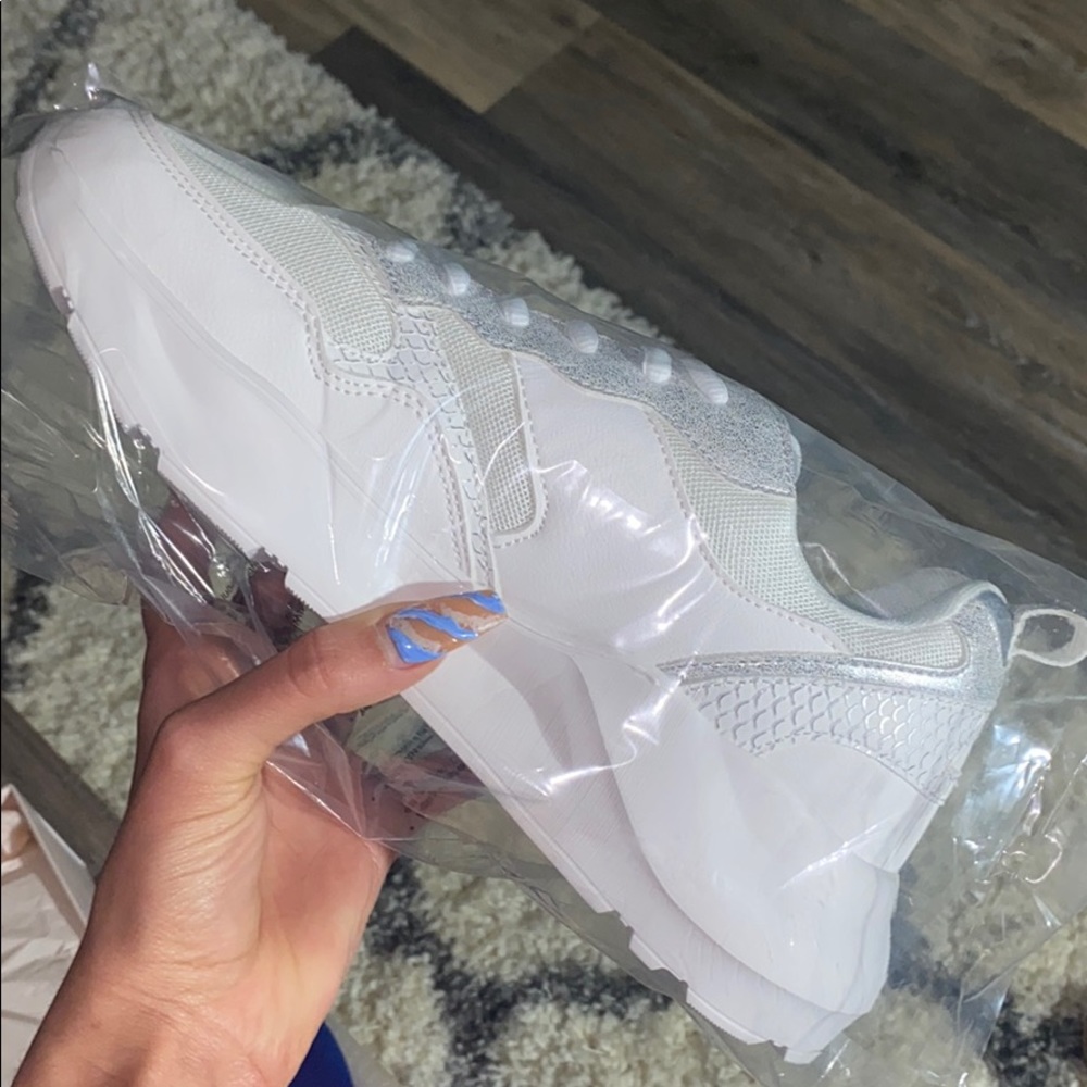 White Tennis Shoes - Picture 3 of 8